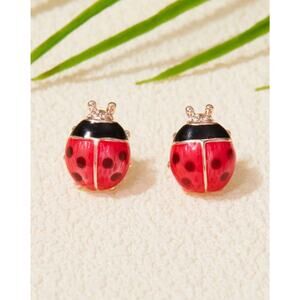 Cute, Simplistic Lady Bug Earrings